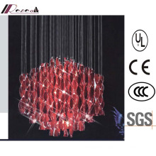 Hotel Decorative Modern Red Glass Ceiling Light